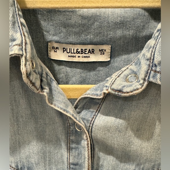 Pull & Bear Denim Shirt - Picture 3 of 4